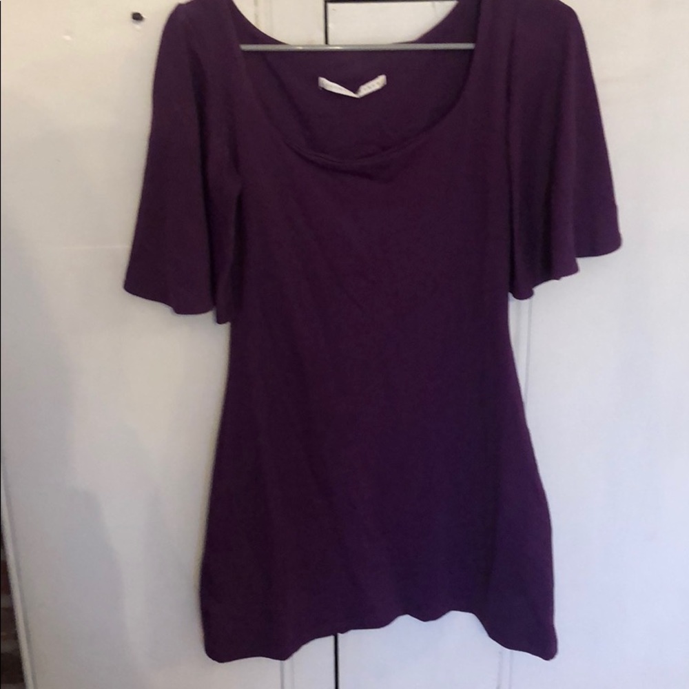 Purple/eggplant color mini dress
